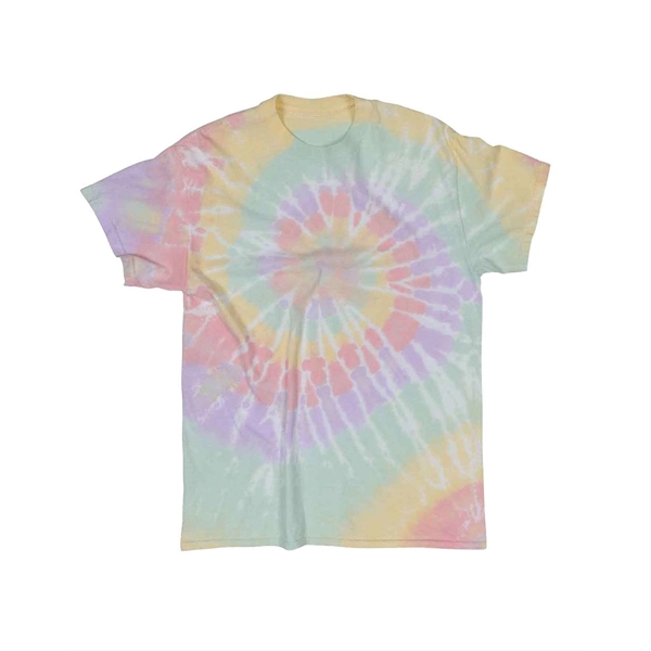 Dyenomite Multi-Color Spiral Tie-Dyed T-Shirt - Dyenomite Multi-Color Spiral Tie-Dyed T-Shirt - Image 49 of 74