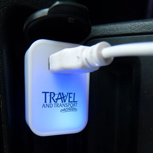 USB Car Charger with LED Light - USB Car Charger with LED Light - Image 2 of 2