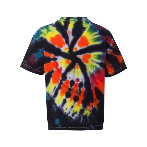 Dyenomite Youth Rainbow Cut-Spiral Tie-Dyed T-Shirt - Dyenomite Youth Rainbow Cut-Spiral Tie-Dyed T-Shirt - Image 3 of 20