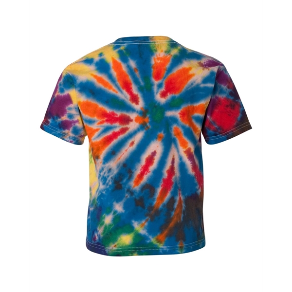 Dyenomite Youth Rainbow Cut-Spiral Tie-Dyed T-Shirt - Dyenomite Youth Rainbow Cut-Spiral Tie-Dyed T-Shirt - Image 6 of 20