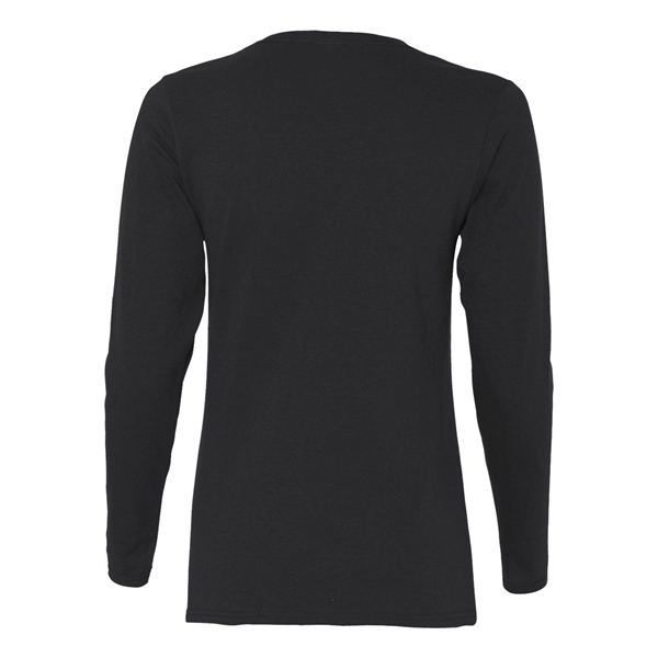 Gildan Women's Heavy Cotton™ Long Sleeve T-Shirt - Gildan Women's Heavy Cotton™ Long Sleeve T-Shirt - Image 3 of 3
