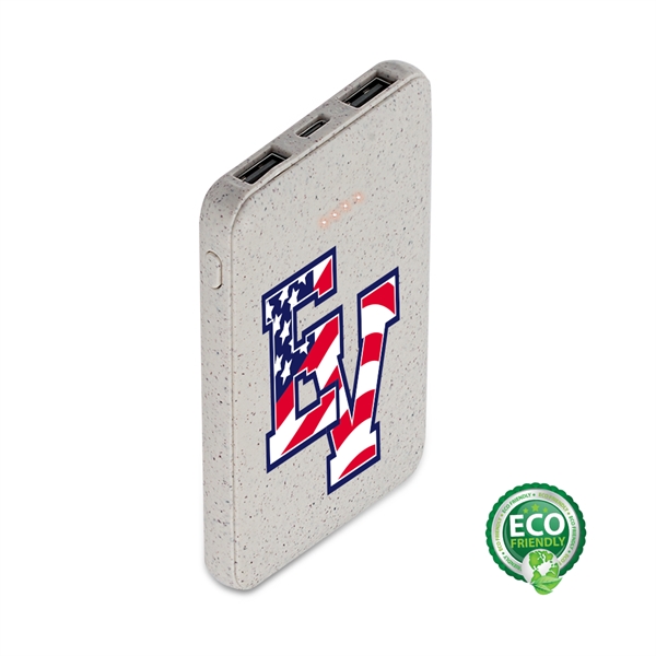 Spelt Eco-Friendly 5000mAh Power Bank - Spelt Eco-Friendly 5000mAh Power Bank - Image 0 of 6