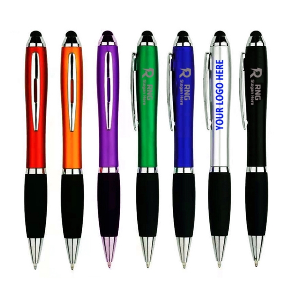 Twist Action Metallic Stylus Gripper Pen - Twist Action Metallic Stylus Gripper Pen - Image 0 of 1