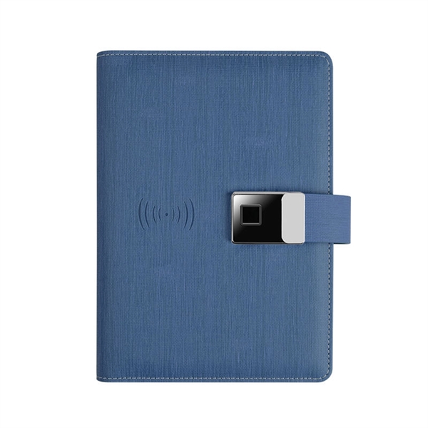 10000 mAh Fingerprint Lock A5 Notebook with 16GB USB Drive - 10000 mAh Fingerprint Lock A5 Notebook with 16GB USB Drive - Image 1 of 9