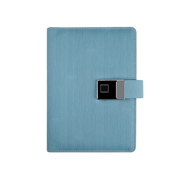 Fingerprint Lock A5 Notebook with Power Bank & USB Drive - Fingerprint Lock A5 Notebook with Power Bank & USB Drive - Image 0 of 5