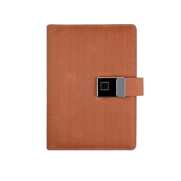 Fingerprint Lock A5 Notebook with Power Bank & USB Drive - Fingerprint Lock A5 Notebook with Power Bank & USB Drive - Image 1 of 5