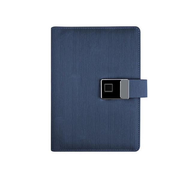 Fingerprint Lock A5 Notebook with Power Bank & USB Drive - Fingerprint Lock A5 Notebook with Power Bank & USB Drive - Image 2 of 5