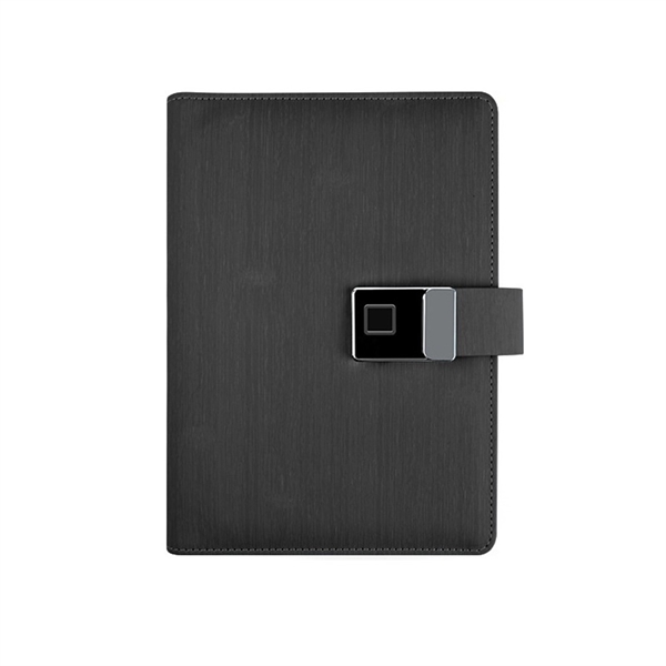 Fingerprint Lock A5 Notebook with Power Bank & USB Drive - Fingerprint Lock A5 Notebook with Power Bank & USB Drive - Image 3 of 5