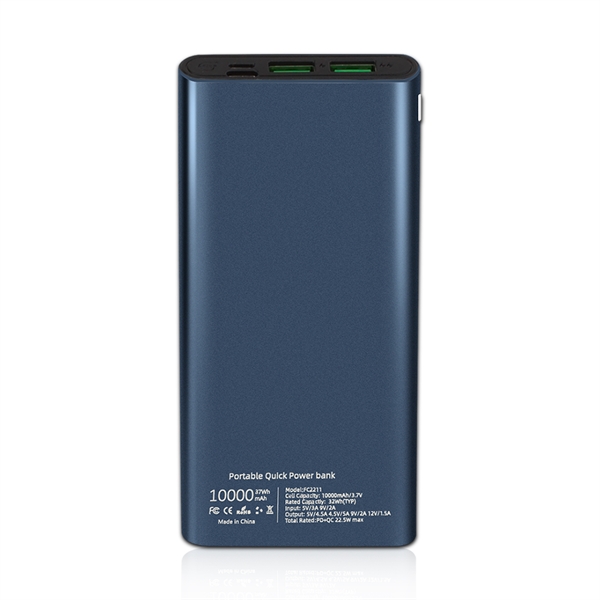 Keswick Sleek Aluminum 10000mAh Power Bank - Keswick Sleek Aluminum 10000mAh Power Bank - Image 2 of 15