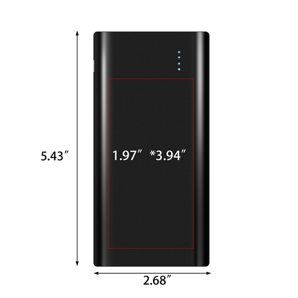 Keswick Sleek Aluminum 10000mAh Power Bank - Keswick Sleek Aluminum 10000mAh Power Bank - Image 13 of 15