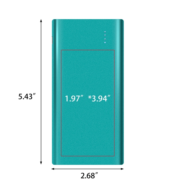 Keswick Sleek Aluminum 10000mAh Power Bank - Keswick Sleek Aluminum 10000mAh Power Bank - Image 15 of 15