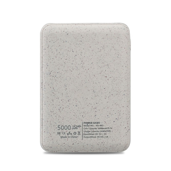 Spelt Eco-Friendly 5000mAh Power Bank - Spelt Eco-Friendly 5000mAh Power Bank - Image 2 of 6