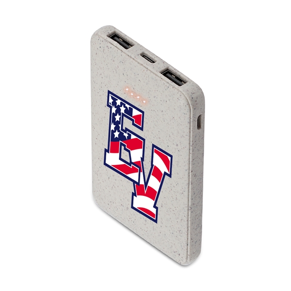 Spelt Eco-Friendly 5000mAh Power Bank - Spelt Eco-Friendly 5000mAh Power Bank - Image 3 of 6