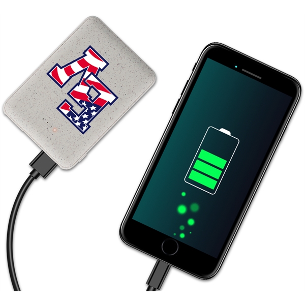 Spelt Eco-Friendly 5000mAh Power Bank - Spelt Eco-Friendly 5000mAh Power Bank - Image 4 of 6