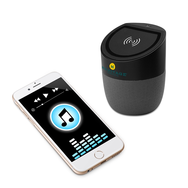 Pod Wireless Charger Bluetooth Speaker - Pod Wireless Charger Bluetooth Speaker - Image 3 of 7