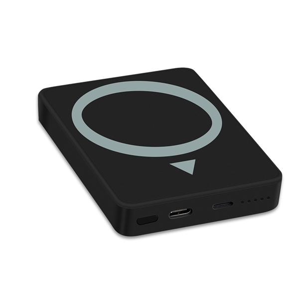 Honey Lake 5000mAh Magnetic Power Bank and Wireless Charger - Honey Lake 5000mAh Magnetic Power Bank and Wireless Charger - Image 3 of 6