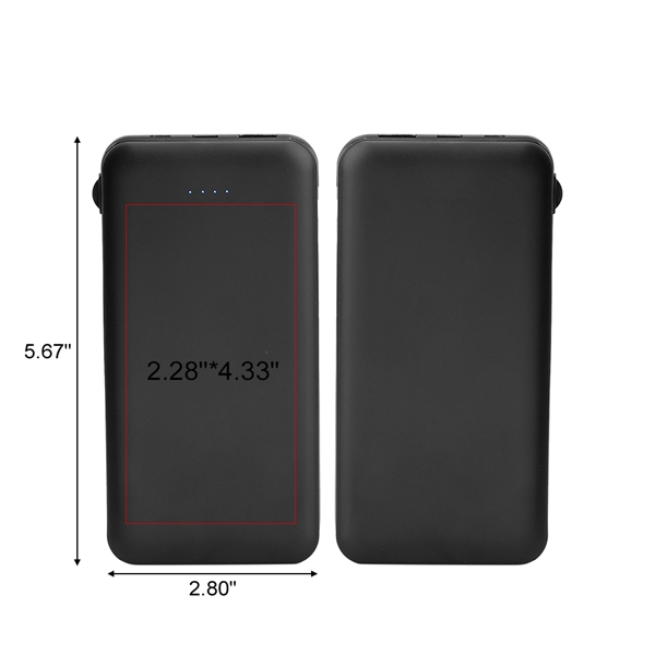Dion 10000mAh Power Bank with Built-in Cable - Dion 10000mAh Power Bank with Built-in Cable - Image 5 of 6