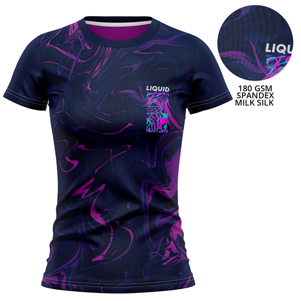 Women's 180 GSM Spandex Milk Silk Performance T-Shirt - Women's 180 GSM Spandex Milk Silk Performance T-Shirt - Image 0 of 1