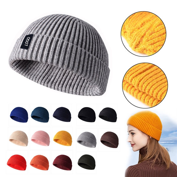 Winter Knitted Fisherman Beanie Hat w/Cuff - Winter Knitted Fisherman Beanie Hat w/Cuff - Image 0 of 16