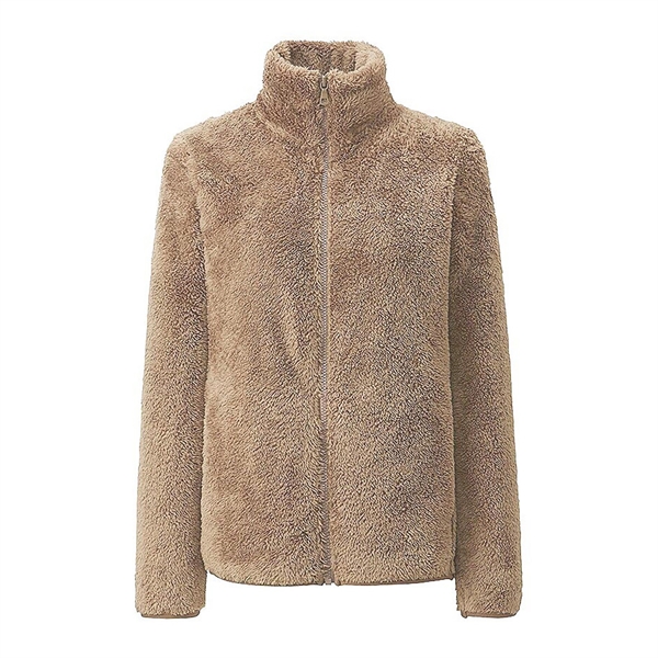Women's Full Zip Winter Polar Fleece Fuzzy Jacket - Women's Full Zip Winter Polar Fleece Fuzzy Jacket - Image 2 of 18