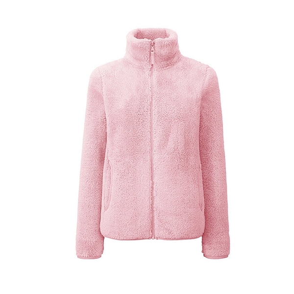 Women's Full Zip Winter Polar Fleece Fuzzy Jacket - Women's Full Zip Winter Polar Fleece Fuzzy Jacket - Image 6 of 18