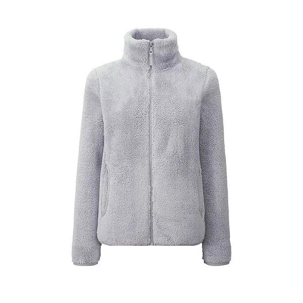 Women's Full Zip Winter Polar Fleece Fuzzy Jacket - Women's Full Zip Winter Polar Fleece Fuzzy Jacket - Image 9 of 18