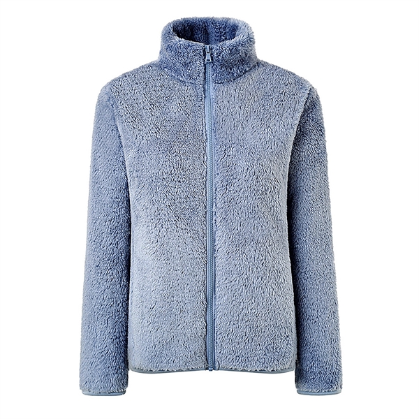 Women's Full Zip Winter Polar Fleece Fuzzy Jacket - Women's Full Zip Winter Polar Fleece Fuzzy Jacket - Image 12 of 18