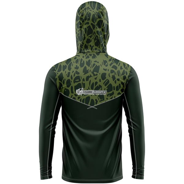 Mesh Fishing Long Sleeve Hoodie T-Shirt 170 GSM Sunproof - Mesh Fishing Long Sleeve Hoodie T-Shirt 170 GSM Sunproof - Image 1 of 1