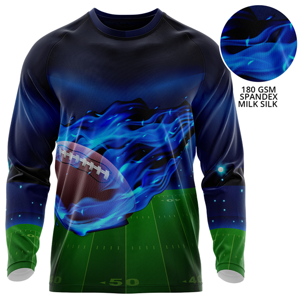 Youth 180GSM Spandex MilkSilk Sublimation Long Sleeve TShirt - Youth 180GSM Spandex MilkSilk Sublimation Long Sleeve TShirt - Image 0 of 1