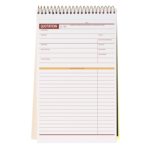 Custom Verbal Quotation Record Books