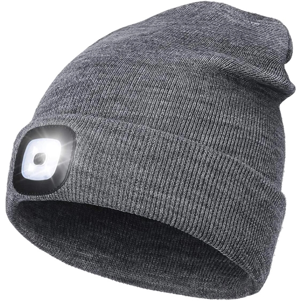 LED Beanie with Light - LED Beanie with Light - Image 2 of 6