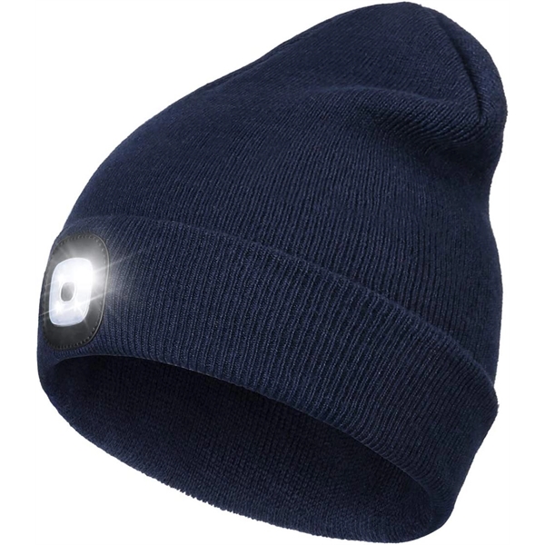 LED Beanie with Light - LED Beanie with Light - Image 5 of 6