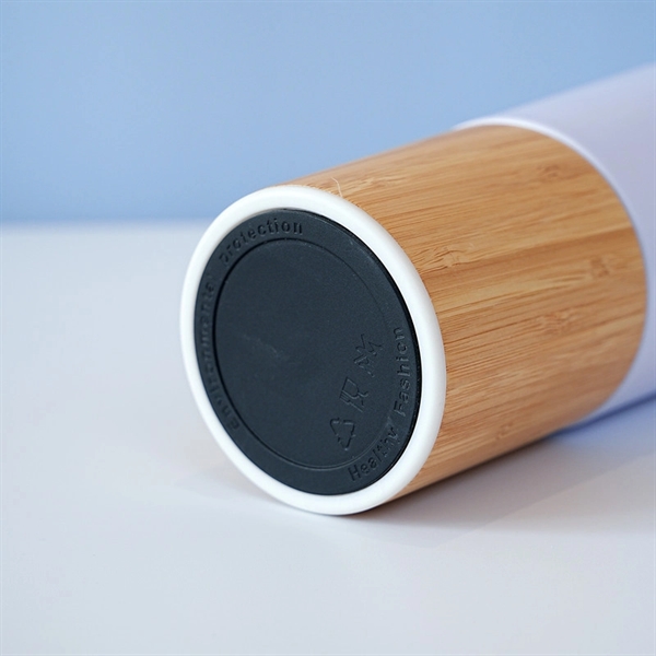 20 Oz. Bamboo Base Vacuum Insulated Tumbler