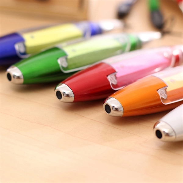 LED Sticky Note Ballpoint Pen With Lanyard - LED Sticky Note Ballpoint Pen With Lanyard - Image 2 of 4