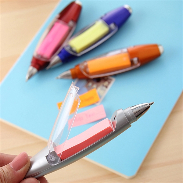 LED Sticky Note Ballpoint Pen With Lanyard - LED Sticky Note Ballpoint Pen With Lanyard - Image 4 of 4