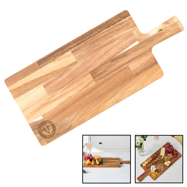 Acacia Wood Serving & Cutting Board Butcher Block - Acacia Wood Serving & Cutting Board Butcher Block - Image 0 of 4