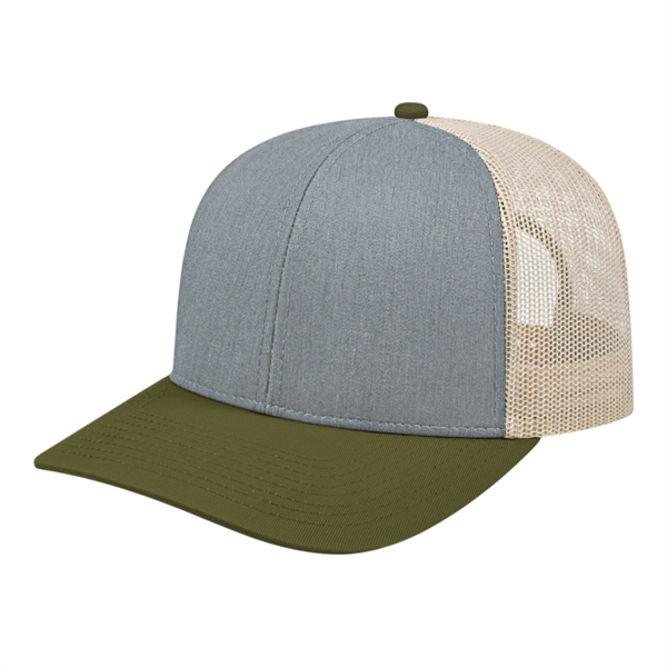 Poly/Cotton Trucker Mesh Back Cap - Poly/Cotton Trucker Mesh Back Cap - Image 16 of 29