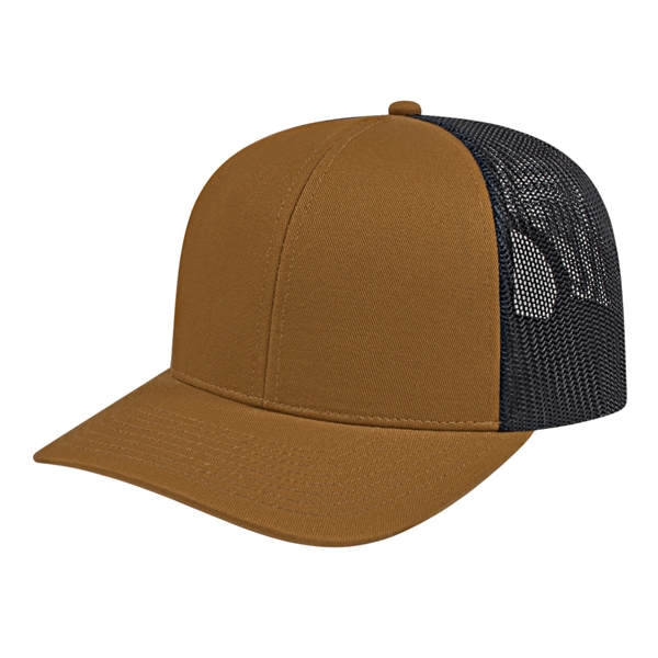 Poly/Cotton Trucker Mesh Back Cap - Poly/Cotton Trucker Mesh Back Cap - Image 7 of 29