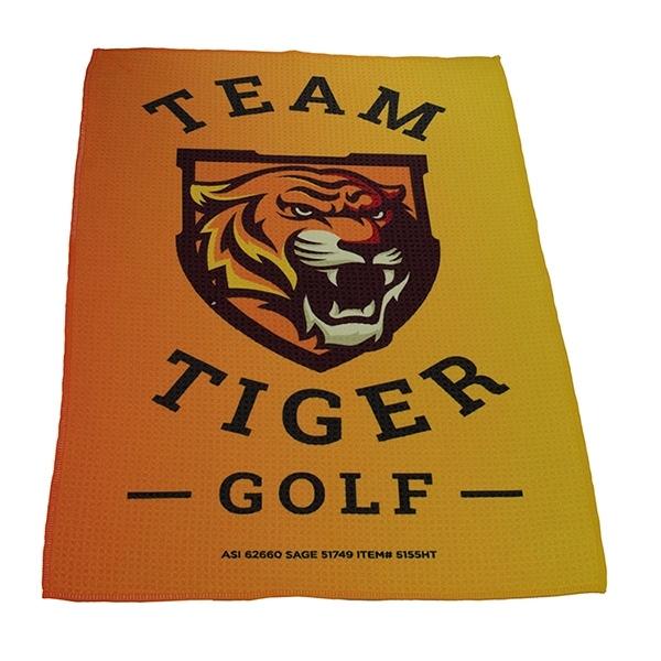 FullColor Waffle Weave Golf Towel - FullColor Waffle Weave Golf Towel - Image 4 of 15