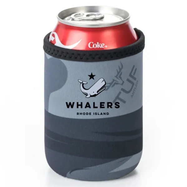 12 Oz. Neoprene collapsible camo Can Cooler w/ Strap Handle - 12 Oz. Neoprene collapsible camo Can Cooler w/ Strap Handle - Image 4 of 12