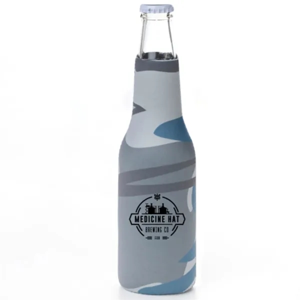 12 Oz. Neoprene collapsible camo Bottle Cooler w/ Opener - 12 Oz. Neoprene collapsible camo Bottle Cooler w/ Opener - Image 1 of 19