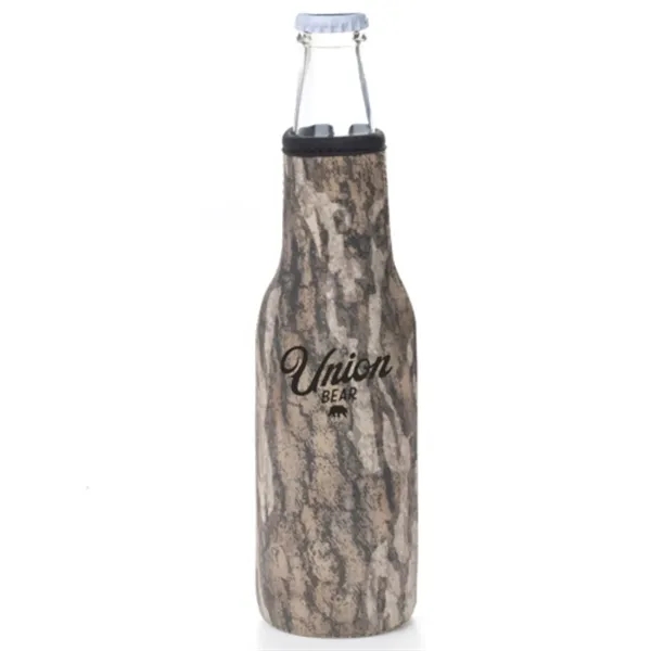 12 Oz. Neoprene collapsible camo Bottle Cooler w/ Opener - 12 Oz. Neoprene collapsible camo Bottle Cooler w/ Opener - Image 9 of 19