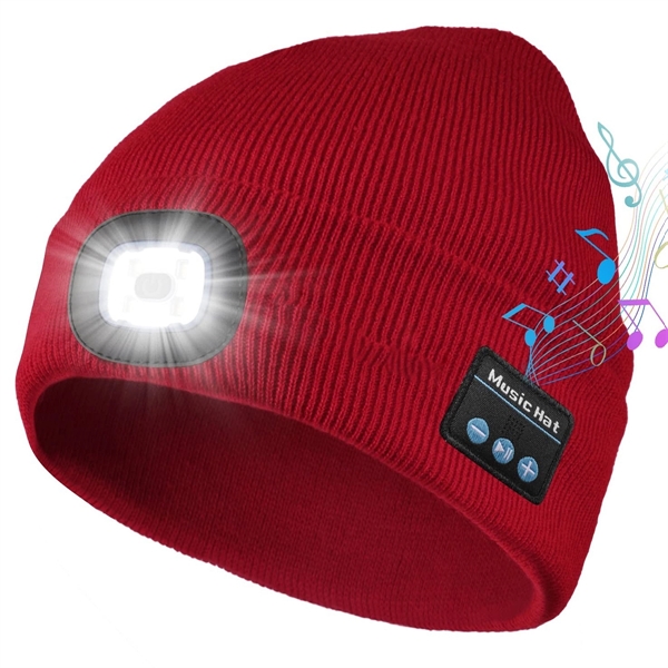 Bluetooth Beanie Hat With Light - Bluetooth Beanie Hat With Light - Image 0 of 7