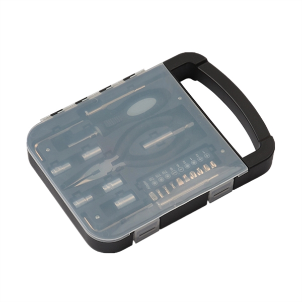 22-Piece Portable Tool Set With Transparent Lid - 22-Piece Portable Tool Set With Transparent Lid - Image 1 of 3