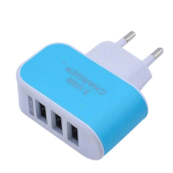 3 Ports Usb Travel Wall Charger - 3 Ports Usb Travel Wall Charger - Image 2 of 3