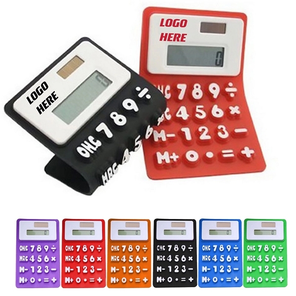 Silicone Foldable Calculator - Silicone Foldable Calculator - Image 0 of 2