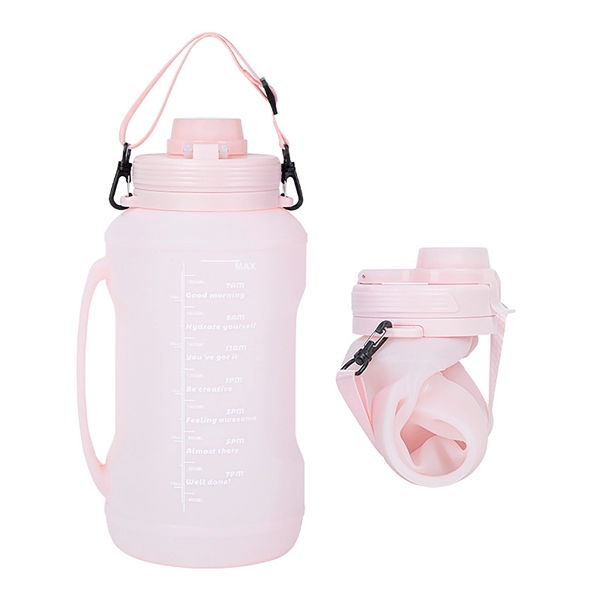 Foldable Silicone Water Bottle - Foldable Silicone Water Bottle - Image 5 of 5