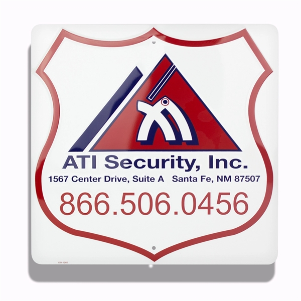 Embossed Aluminum Square Sign 16" x 16" - Embossed Aluminum Square Sign 16" x 16" - Image 1 of 3