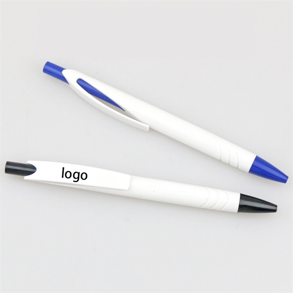 Plastic Retractable Ballpoint Pen - Plastic Retractable Ballpoint Pen - Image 1 of 2