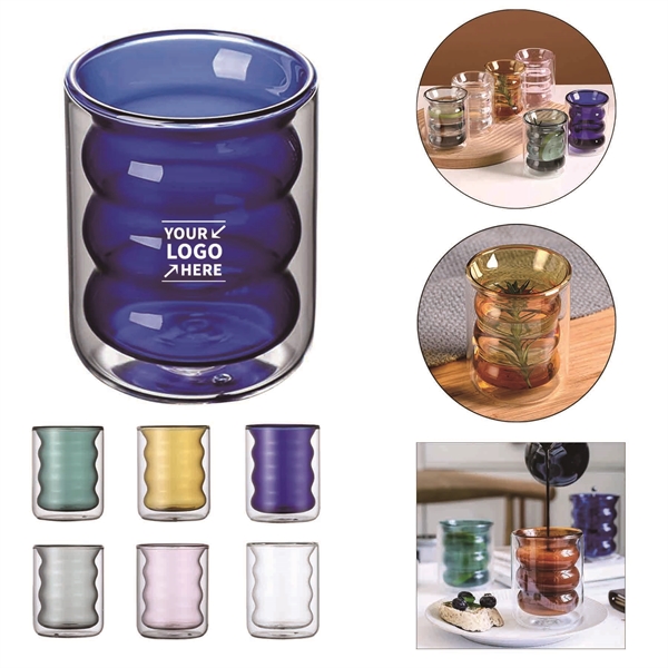 Stemless Double Wall Wave Glasses - Stemless Double Wall Wave Glasses - Image 0 of 7